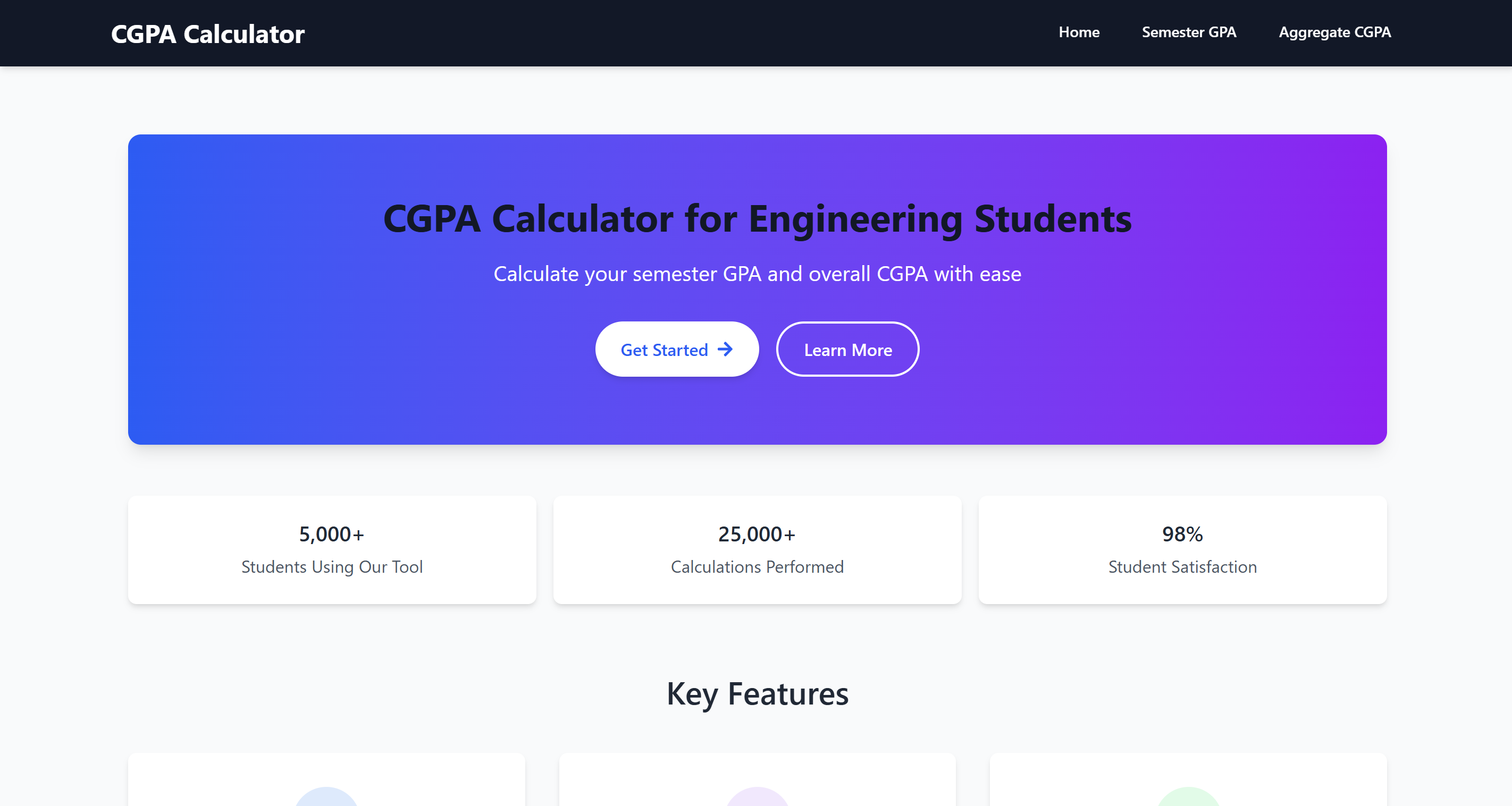 CGPA Calculator